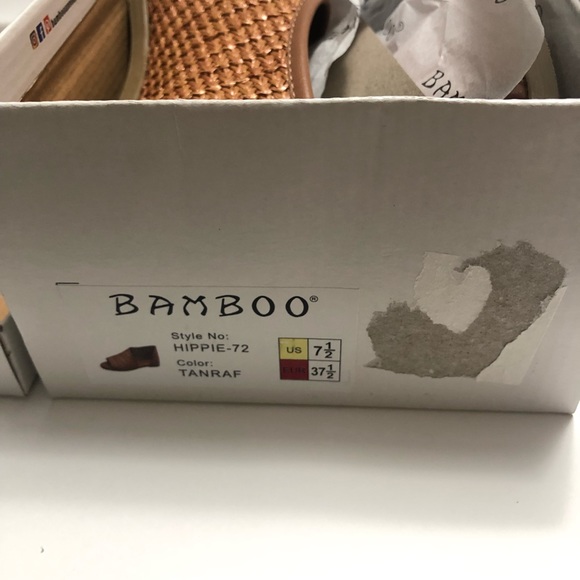 NIB Bamboo Hippie tan open side sandal (7.5) - Picture 8 of 8